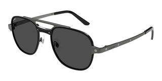 Cartier Santos De Cartier Ct0477s Men Black Geometric Sunglasses