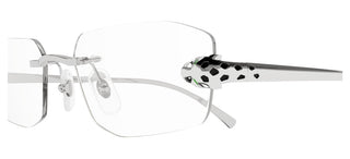 Cartier CT0494O women Silver Rectangle Eyeglasses