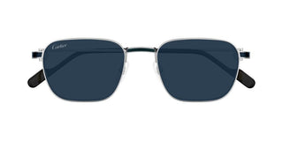 Cartier CT0497S men Silver Rectangle Sunglasses