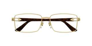 Cartier Signature C De Cartier Ct0520o Men Havana Squared Eyeglasses