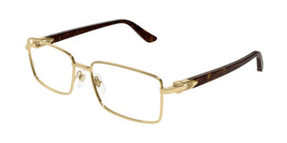 Cartier Signature C De Cartier Ct0520o Men Havana Squared Eyeglasses