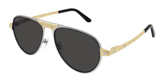 Cartier CT0533S men Black Pilot Sunglasses