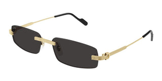 Cartier CT0535S men Gold Squared Sunglasses