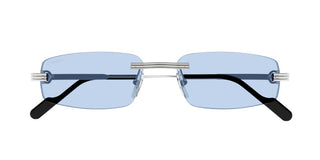 Cartier CT0535S men Silver Squared Sunglasses