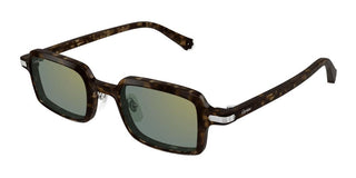 Cartier CT0539S unisex Havana Squared Sunglasses