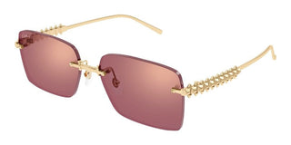Cartier Clash de Cartier CT0545S women Gold Squared Sunglasses