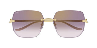 Cartier CT0549S women Gold Squared Sunglasses