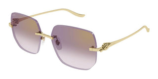 Cartier CT0549S women Gold Squared Sunglasses