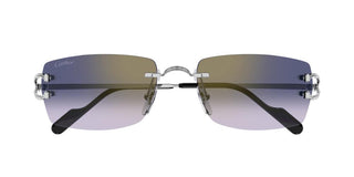 Cartier CT0550S men Silver Squared Sunglasses