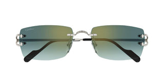 Cartier CT0550S men Silver Squared Sunglasses