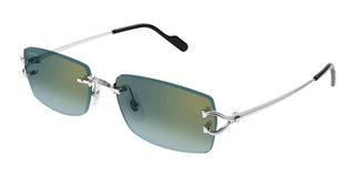 Cartier CT0550S men Silver Squared Sunglasses