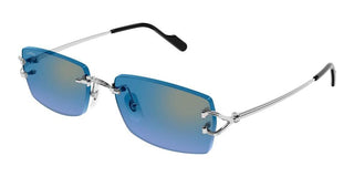 Cartier Signature C de Cartier CT0550S men Silver Rectangle Sunglasses
