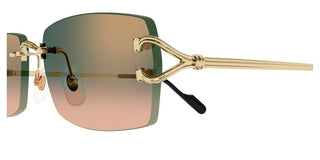 Cartier Signature C De Cartier Ct0550s Men Gold Squared Sunglasses
