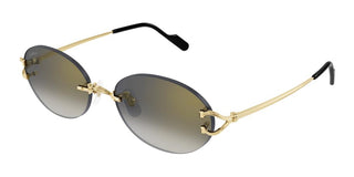 Cartier CT0551S unisex Gold Round Sunglasses