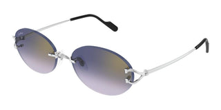 Cartier CT0551S unisex Silver Round Sunglasses