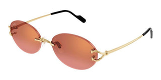 Cartier Signature C de Cartier CT0551S unisex Gold Round Sunglasses