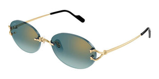 Cartier Signature C de Cartier CT0551S unisex Gold Round Sunglasses