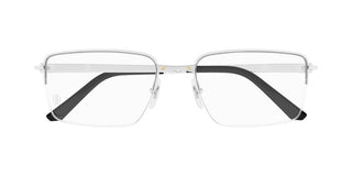 Cartier CT0554O men Silver Rectangle Eyeglasses