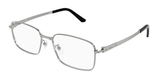 Cartier CT0555OA men Ruthenium Rectangle Eyeglasses