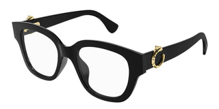 Cartier CT0566O women Black Squared Eyeglasses