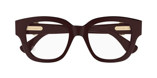 Cartier CT0566O women Red Squared Eyeglasses