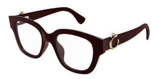 Cartier CT0566O women Red Squared Eyeglasses