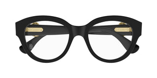 Cartier CT0567O women Black Cat Eye Eyeglasses