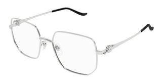 Cartier CT0568O women Silver Geometric Eyeglasses