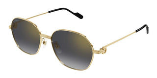 Cartier CT0569SA women Gold Squared Sunglasses