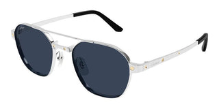 Cartier CT0571S men Silver Pilot Sunglasses