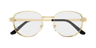 Cartier CT0572O men Gold Squared Eyeglasses