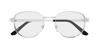 Cartier CT0572O men Silver Squared Eyeglasses