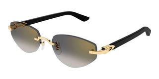 Cartier CT0580S women Gold Geometric Sunglasses