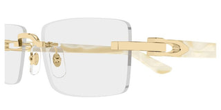 Cartier CT0581O men Gold Rectangle Eyeglasses