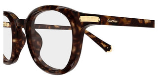 Cartier CT0584O unisex Havana Round Eyeglasses