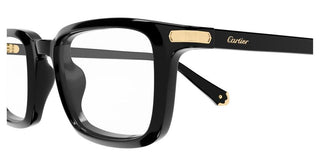 Cartier CT0586O men Black Rectangle Eyeglasses