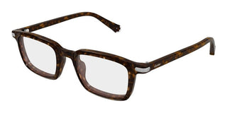 Cartier CT0586O men Havana Rectangle Eyeglasses