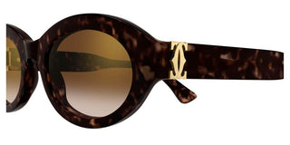 Cartier CT0588S women Havana Oval Sunglasses