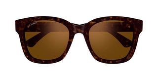 Cartier CT0589SA women Havana Geometric Sunglasses