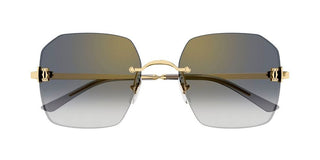 Cartier CT0591S women Gold Geometric Sunglasses