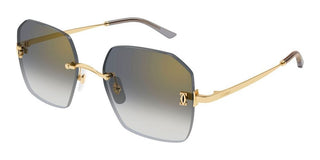 Cartier CT0591S women Gold Geometric Sunglasses