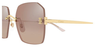Cartier CT0591S women Gold Geometric Sunglasses