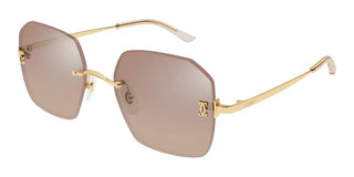 Cartier CT0591S women Gold Geometric Sunglasses