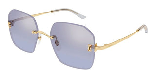 Cartier CT0591S women Gold Geometric Sunglasses