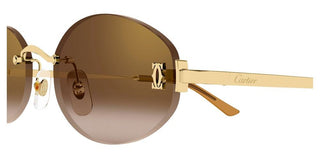 Cartier CT0592S women Black Round Sunglasses