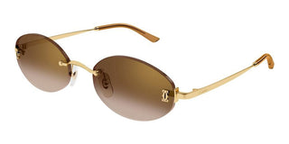 Cartier CT0592S women Black Round Sunglasses