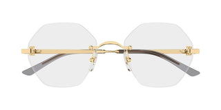 Cartier CT0593O women Gold Geometric Eyeglasses