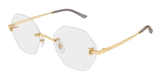 Cartier CT0593O women Gold Geometric Eyeglasses