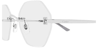 Cartier CT0593O women Silver Geometric Eyeglasses