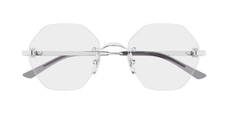 Cartier CT0593O women Silver Geometric Eyeglasses